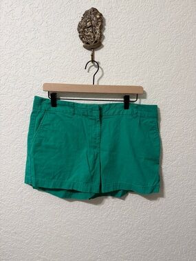 LOFT Teal Green Chino Bermudas